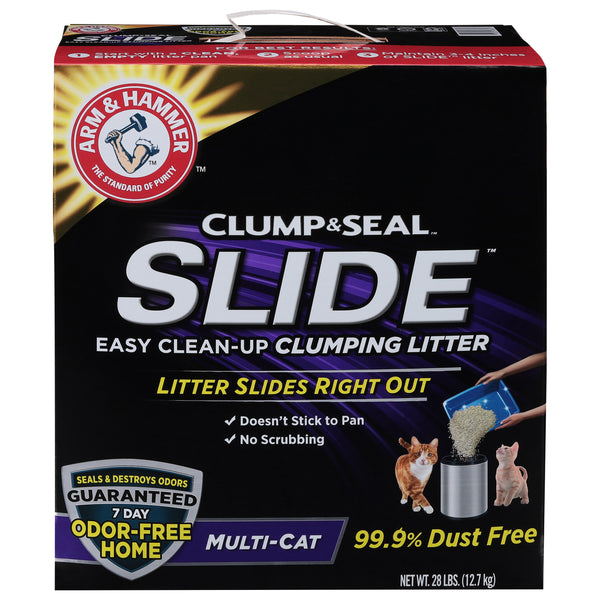 Arm Hammer Slide Easy Clean Up Multi-Cat Clumping Litter 28 LB