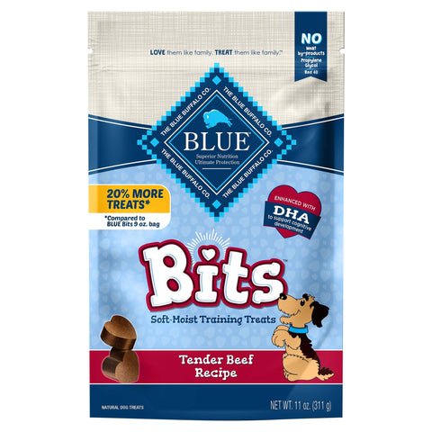 Blue Buffalo Bits Dog Treats Beef 11 OZ