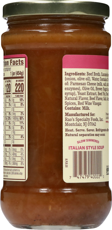 Rao's French Onion Soup 16 OZ