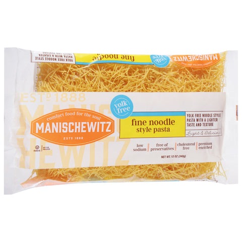 Manischewitz Fine Yolk Free Noodles 12 OZ
