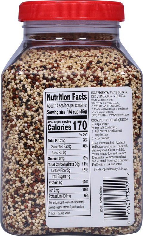Rice Select Tri- Color Quinoa 22 OZ