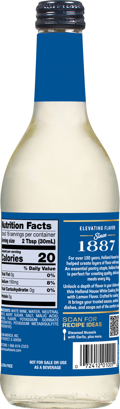 Holland House White Cooking Wine With Lemon 16 FZ