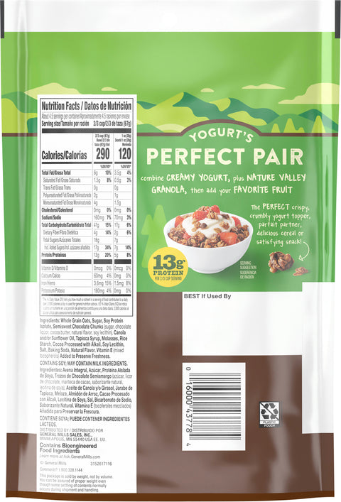 Nature Valley Protein Oats & Dark Chocolate Granola 11 OZ