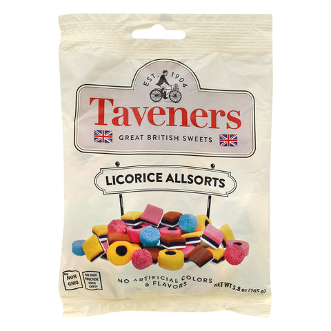Taveners Licorice Allsorts 5.8 oz - 6 Pack