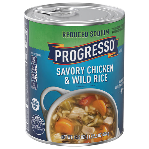 Progresso Healthy Favorites Soup 45% Less Sodium Chicken & Wild Rice 18.5 OZ