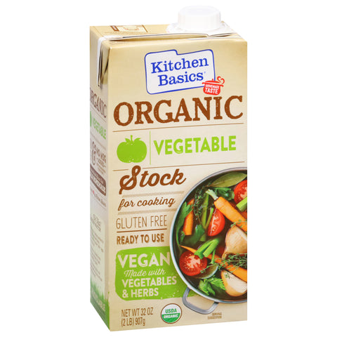 Kitchen Basics Organic Gluten Free Vegetable Stock 32 OZ