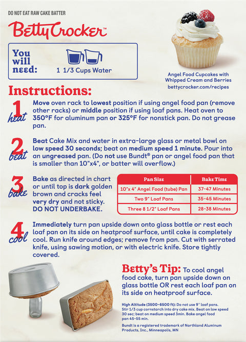 Betty Crocker Mix Cake Angel Food 16 OZ