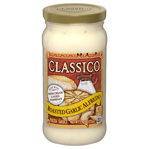 Classico Sauce Pasta Roasted Garlic Alfredo 15 OZ