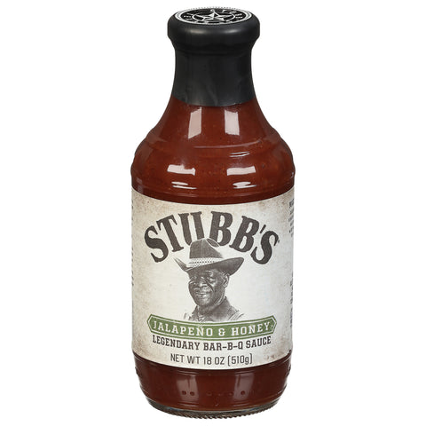 Stubb's Jalapeño & Honey BBQ Sauce - 18 OZ 6 Pack