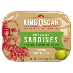 Brisling Sardines in Extra Virgin Olive Oil - 3.75 OZ 12 Pack