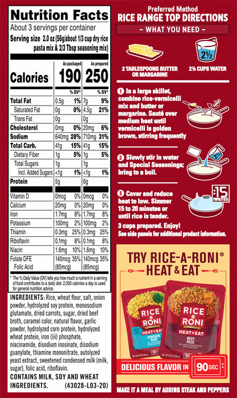 Rice A Roni Beef Rice 6.8 OZ