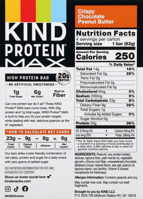 Kind Crispy Chocolate Peanut Butter Protein Bar 4
