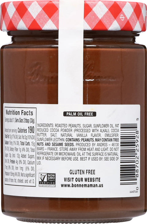 Bonne Maman Peanut Chocolate Spread 12.3 oz