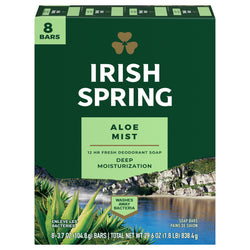 Irish Spring Aloe Bar Soap - 29.6 OZ 9 Pack