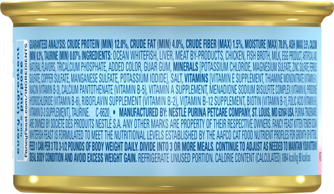 Fancy Feast Kitten Tender Ocean Whitefish Feast 3 OZ