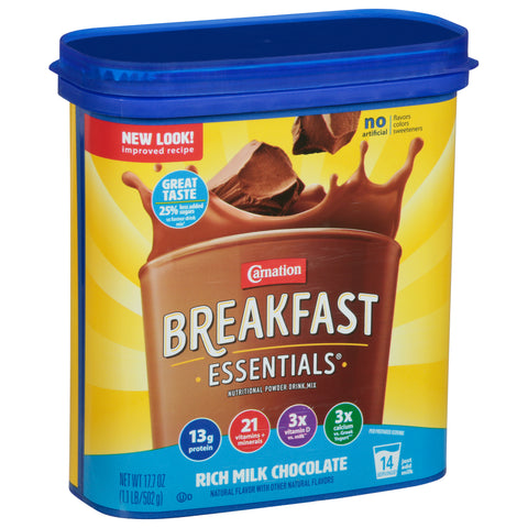 Carnation Drink Mix Instant Breakfast Chocolate 17.7 OZ