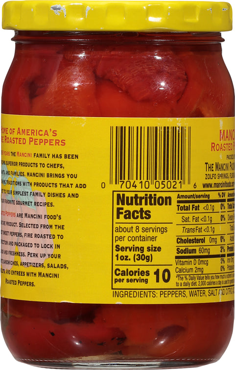Mancini Sweet Roasted Red Peppers 12 OZ