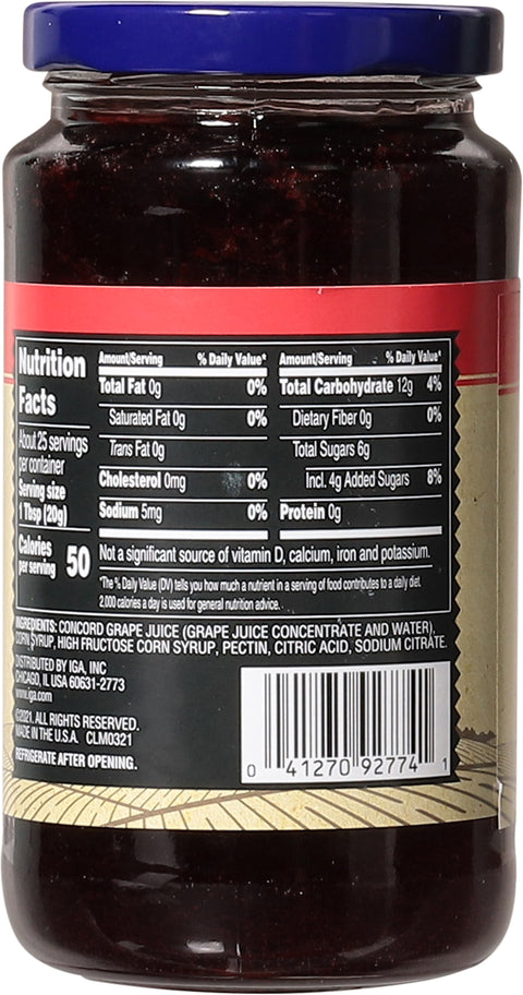 IGA Jelly Grape 18 OZ