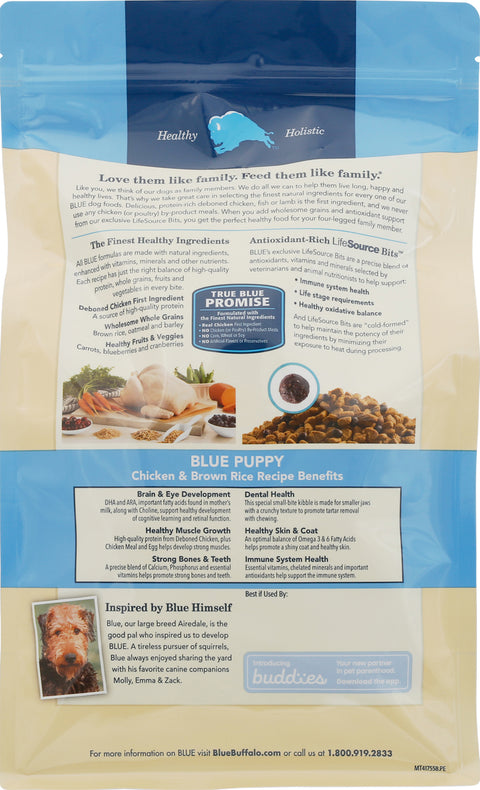 Blue Buffalo Life Protection Puppy Chicken & Brown Rice Dry Dog Food 5 LB