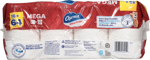 Charmin Ultra Strong 2-Ply Bathroom Tissue Mega 4 ea