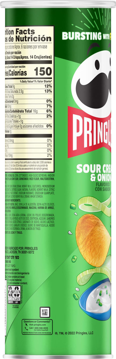 Pringles Sour Cream & Onion 5.5 OZ