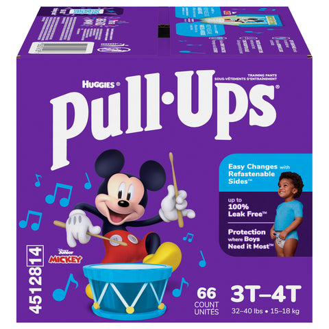 Pull-Ups Boys' Potty Training Pants, 3T-4T (32-40 lbs), 66 Count