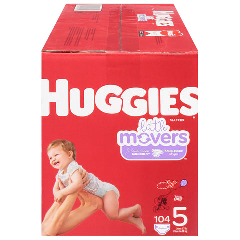Huggies Little Movers Disney Baby 5 (Over 27 lb) Diapers 104 ea