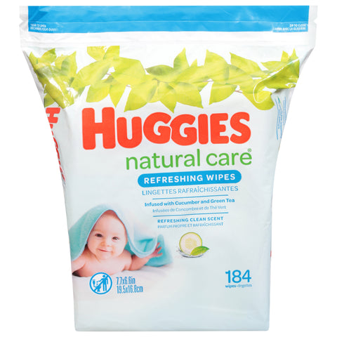 Huggies Natural Care Refreshing Clean Scent Wipes 184 ea - 184 CT 3 Pack