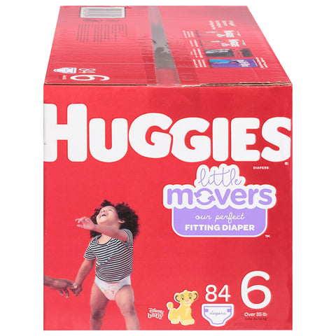 Huggies Little Movers 6 (Over 35 lb) Disney Baby Diapers Huge Value Size 6 (Over 35 lb) 84 ea