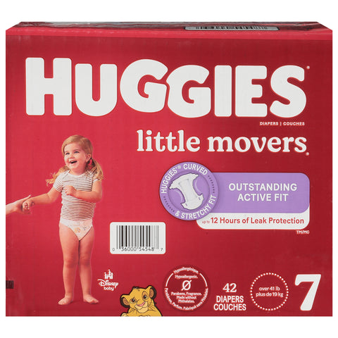 Huggies Little Movers Diapers Size 7 42 ea