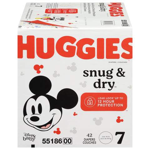 Huggies Snug & Dry Disney Baby Diapers 7 (Over 41 lb) 42 ea - 42 CT 1 Pack