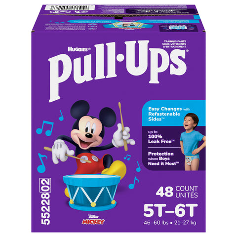Pull-Ups Boys' Potty Training Pants, 5T-6T (50+ lbs), 48 Count