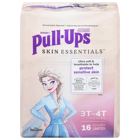 Pull-Ups Skin Essentials Disney Frozen Training Pants 3T-4T (32-40 lbs) 16 ea - 16 CT 4 Pack