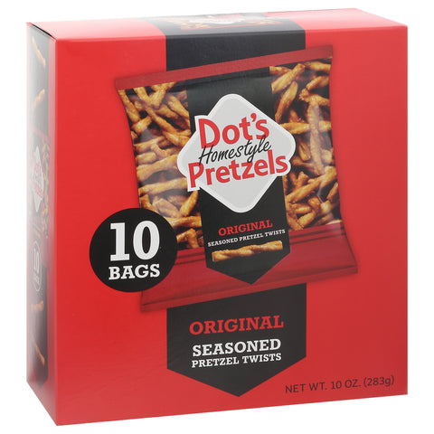 Dot's Homestyle Pretzels Seasoned Original Pretzels 10 Bags