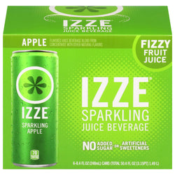 Izze Sparkling Apple Juice - 50.4 OZ 4 Pack