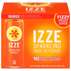 Izze Sparkling Mango Beverage - 50.4 OZ 4 Pack