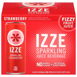 Izze Sparkling Strawberry Beverage - 50.4 OZ 4 Pack