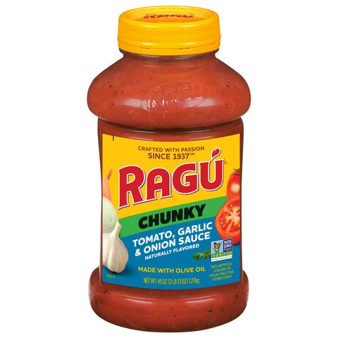 Ragu Chunky Tomato, Garlic And Onion Sauce - 45.0 OZ 6 Pack