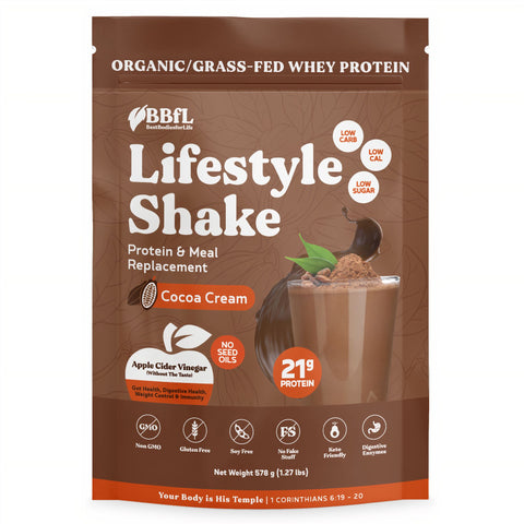 BBfL BBfL Meal Replacement Protein Shakes,  (15 Servings, Cocoa Cream) - 1.29 LB 6 Pack