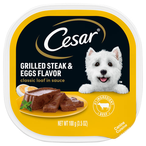Cesar Can Sunrise Grilled Steak Dog Food 3.5 OZ
