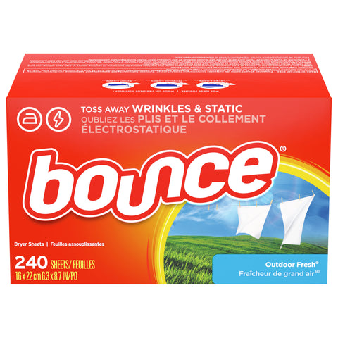 Bounce Fabric Softener Sheets, Outdoor Fresh, 240 Count - 240 CT 4 Pack