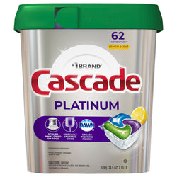 Cascade Actionpacs Platinum Lemon Scent Dishwasher Detergent - 34.5 OZ 3 Pack