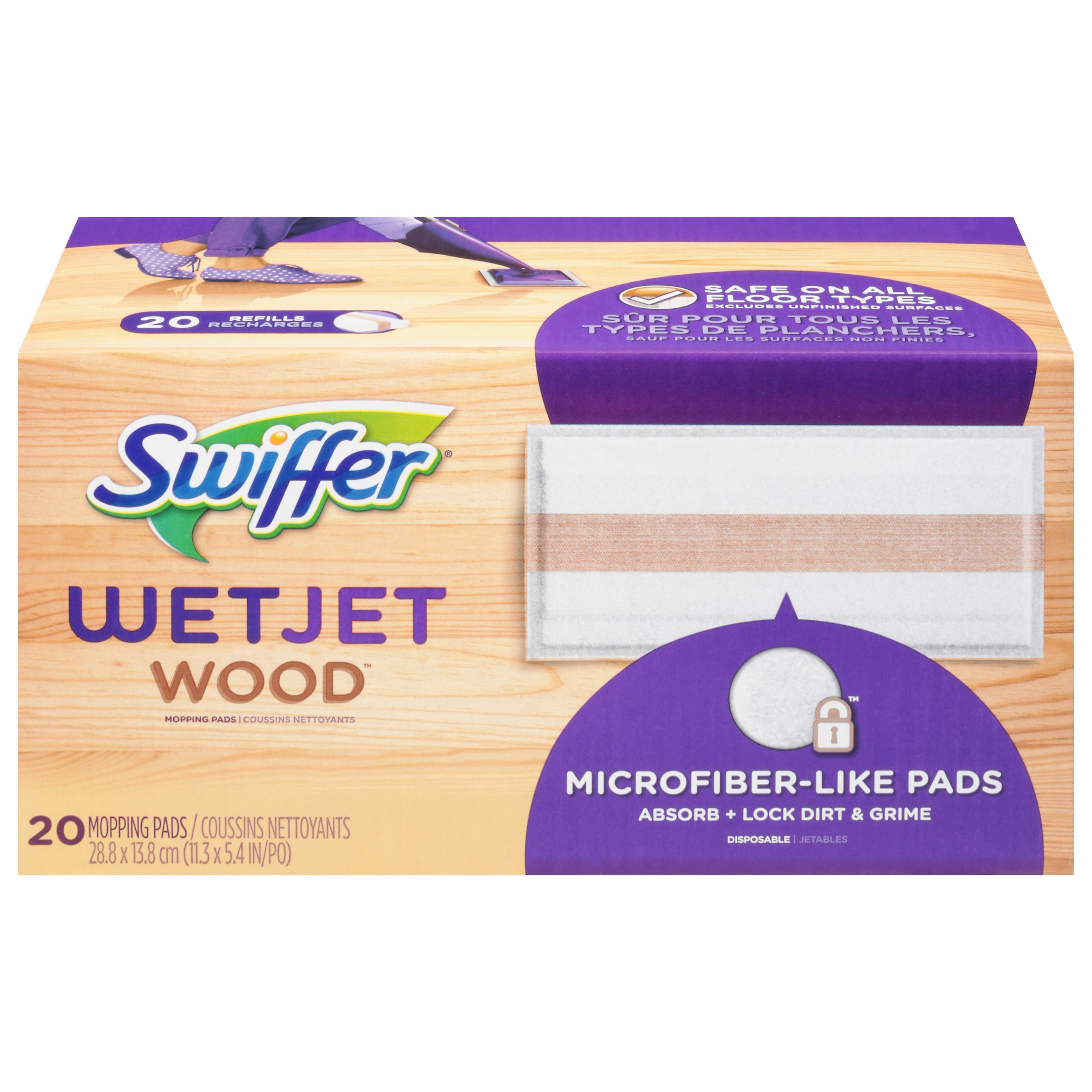 Swiffer Wetjet Wood Floor Pads - 20 CT 4 Pack – StockUpExpress