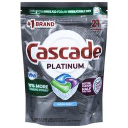 Cascade Platinum Actionapcs Fresh Scent - 11.7 OZ 5 Pack