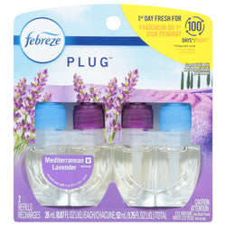 Febreze Plug Mediterranean Lavender Refill - 1.75 OZ 6 Pack