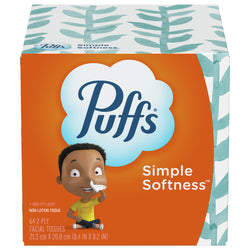 Puffs Simple Softness Cube Facial Tissues - 64 OZ 24 Pack