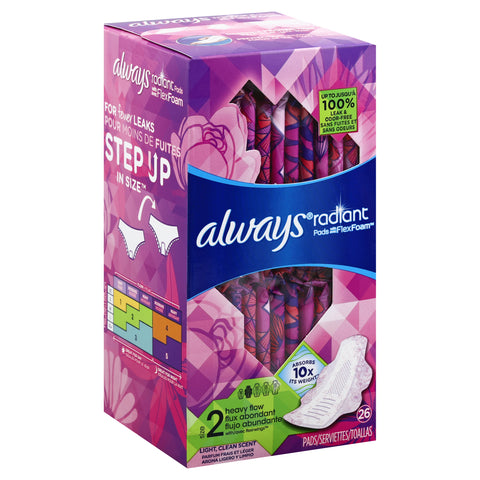 Always Pads 26 ea - 26 CT 6 Pack