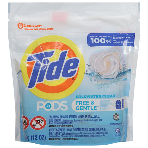 Tide Pods Coldwater Clean Free & Gentle Detergent 12 oz - 11 OZ 6 Pack