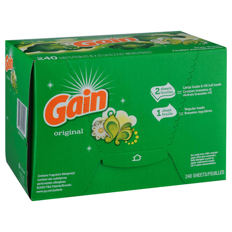 Gain Original Dryer Sheets 240 ea - 240 CT 4 Pack