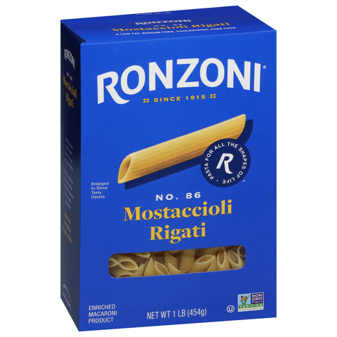 Ronzoni Mostaccioli Rigati Pasta 16 OZ